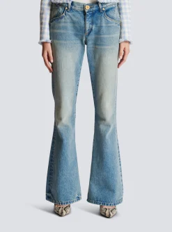 Western Bootcut Denim Jeans-Balmain Discount