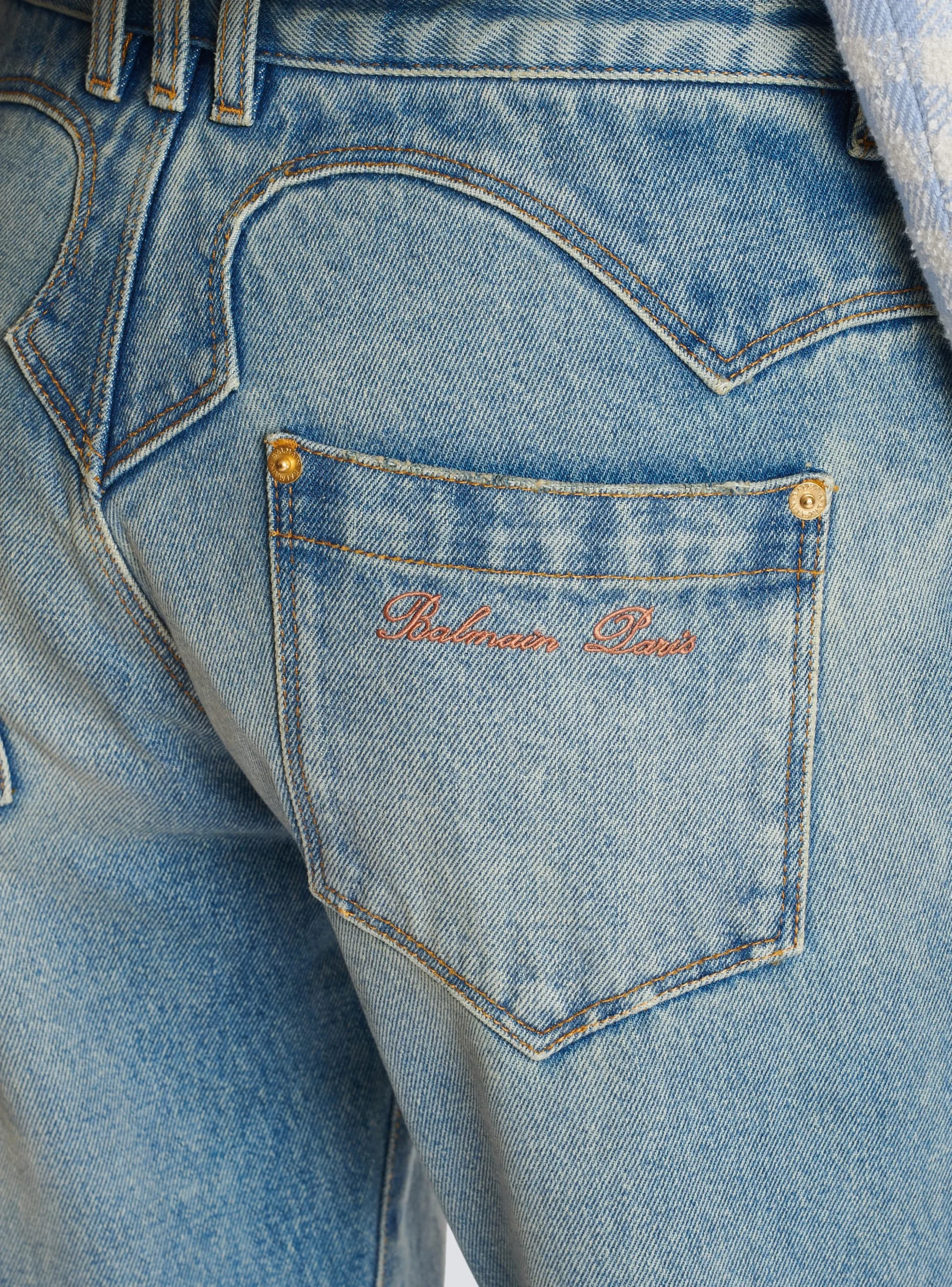 Western Bootcut Denim Jeans-Balmain Discount