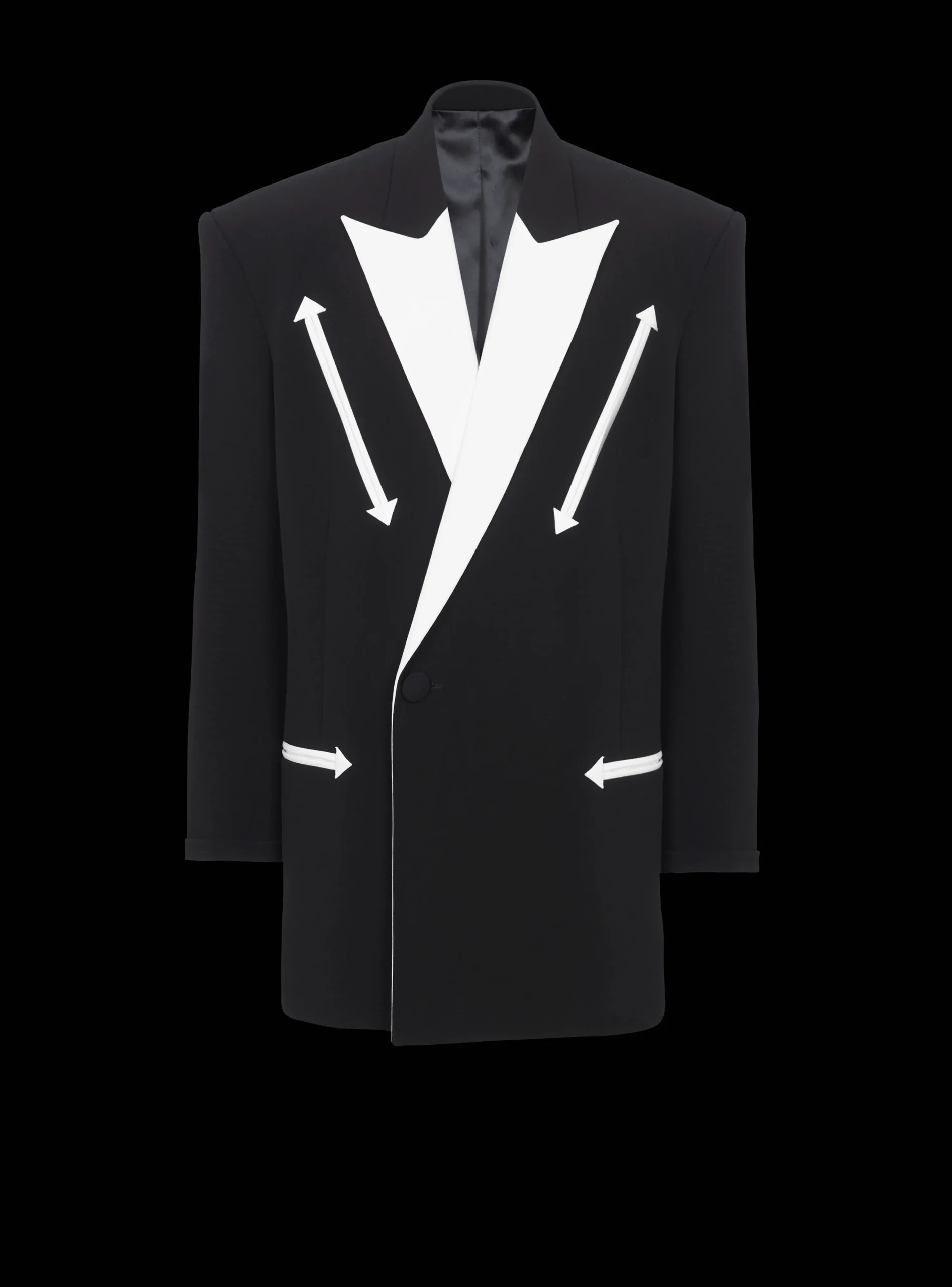 Western Crepe Blazer-Balmain Cheap