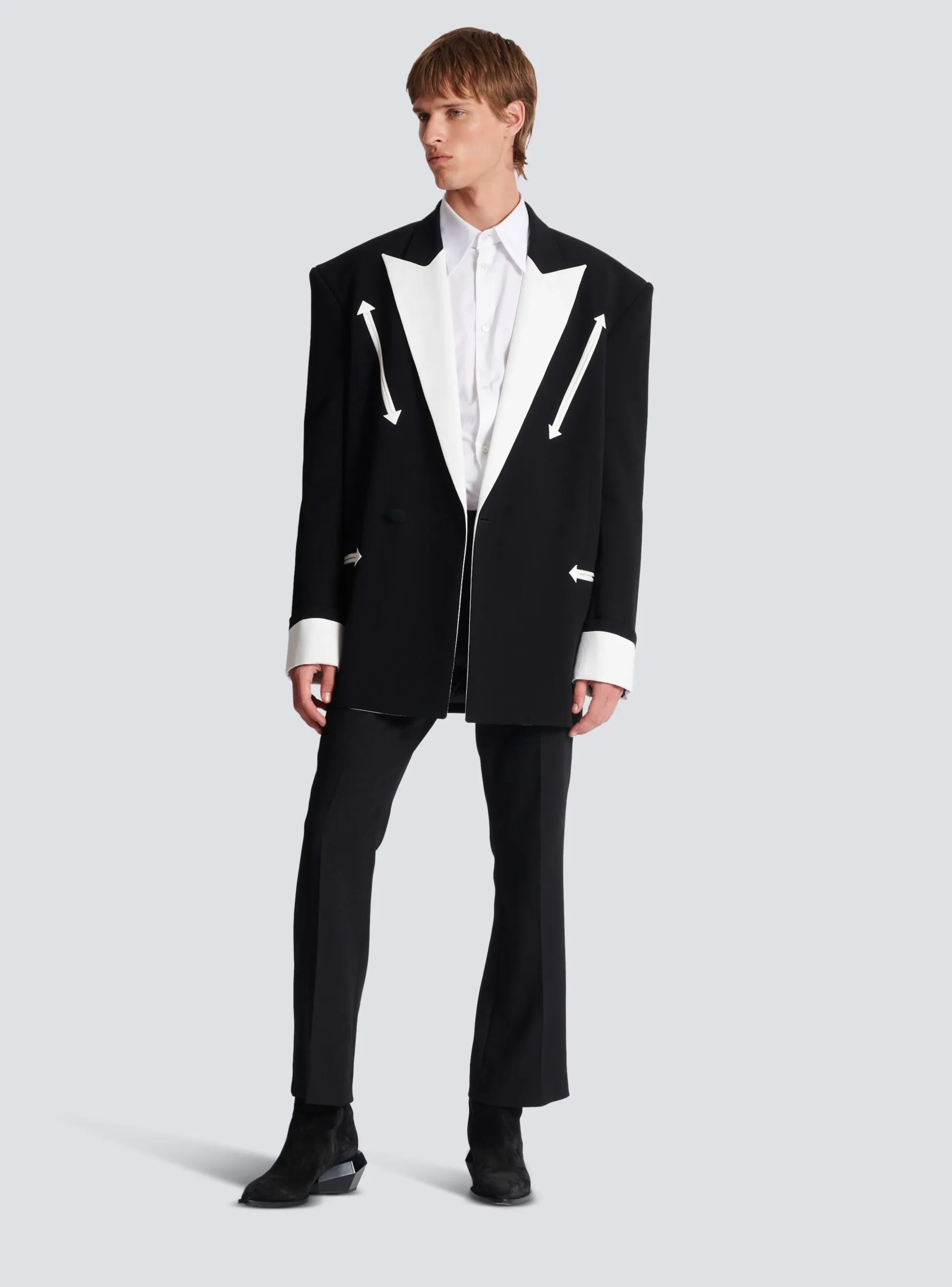 Western Crepe Blazer-Balmain Cheap