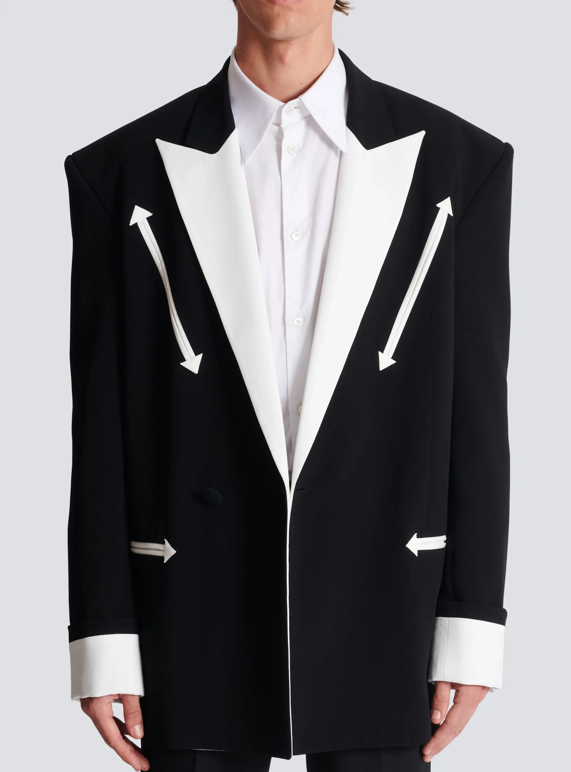 Western Crepe Blazer-Balmain Cheap