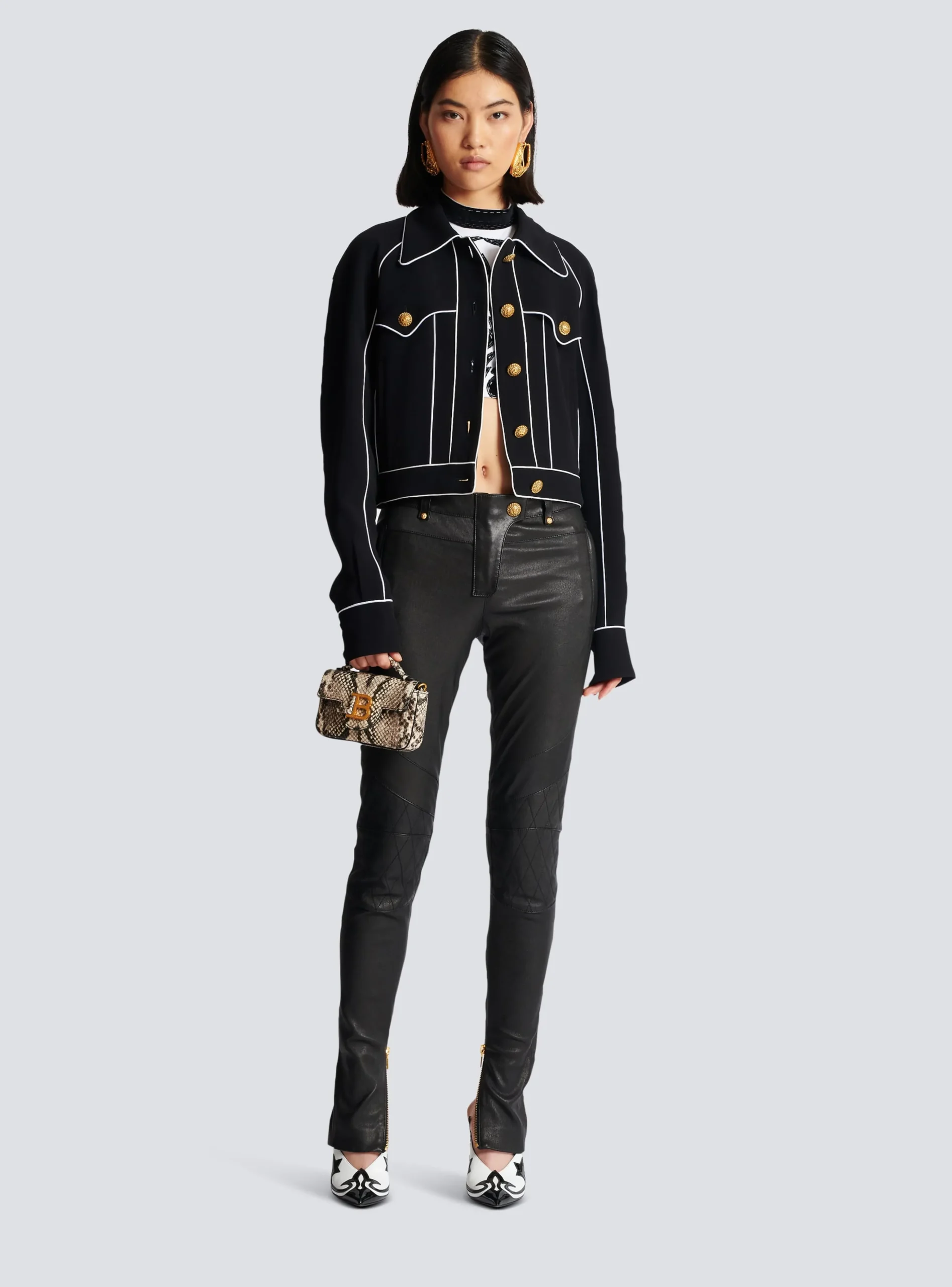 Western Crepe Jacket-Balmain Sale