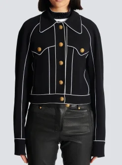 Western Crepe Jacket-Balmain Sale