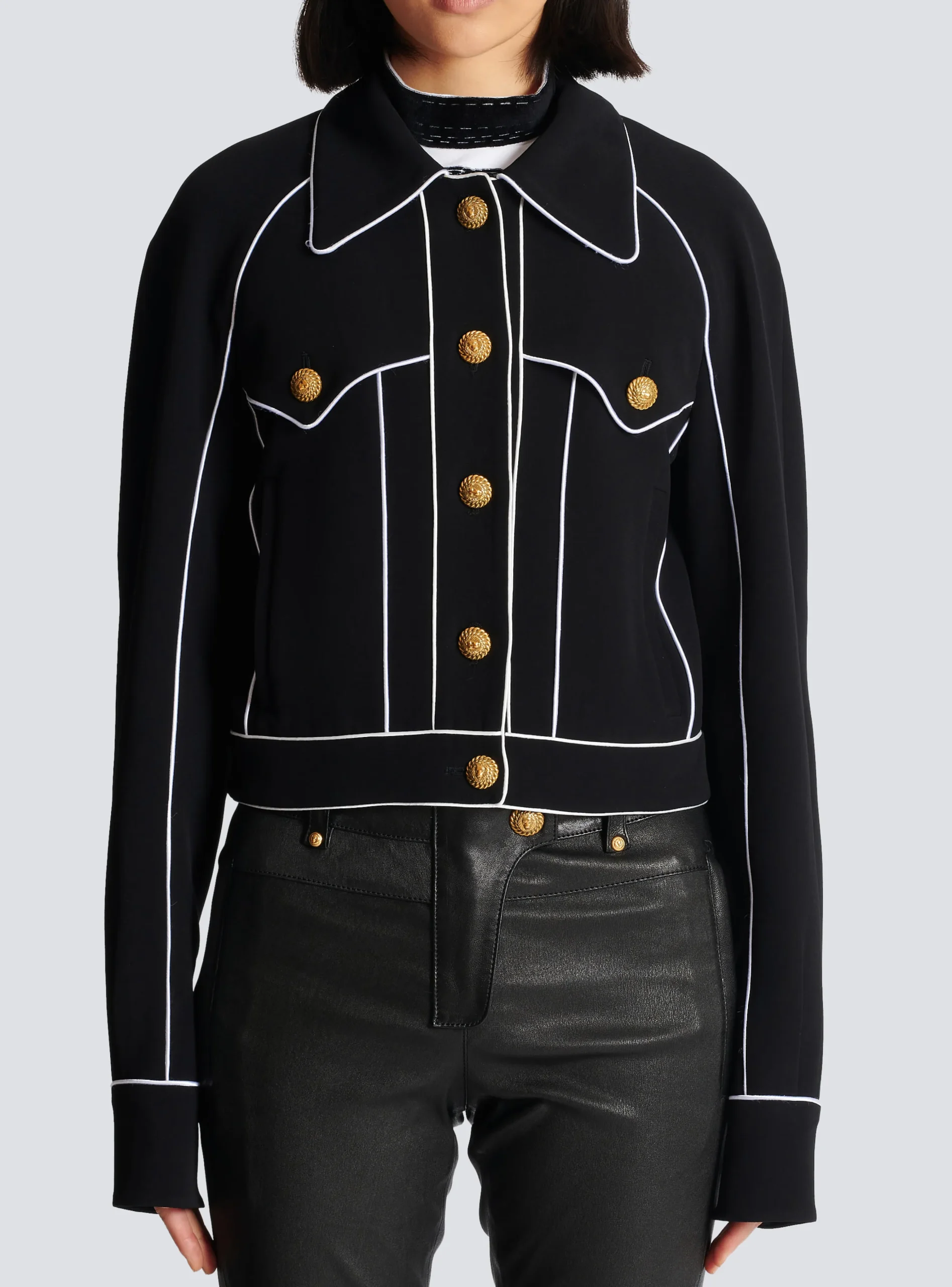 Western Crepe Jacket-Balmain Sale