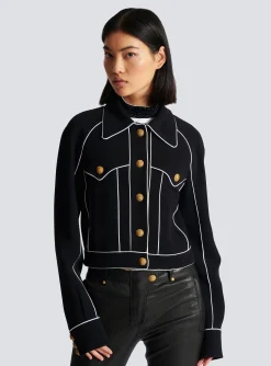Western Crepe Jacket-Balmain Sale