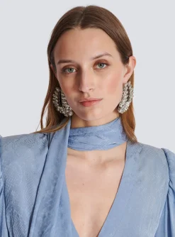 Western Crystal Earrings-Balmain Cheap