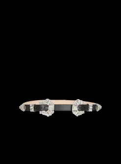 Western Leather And Crystal Belt-Balmain Outlet