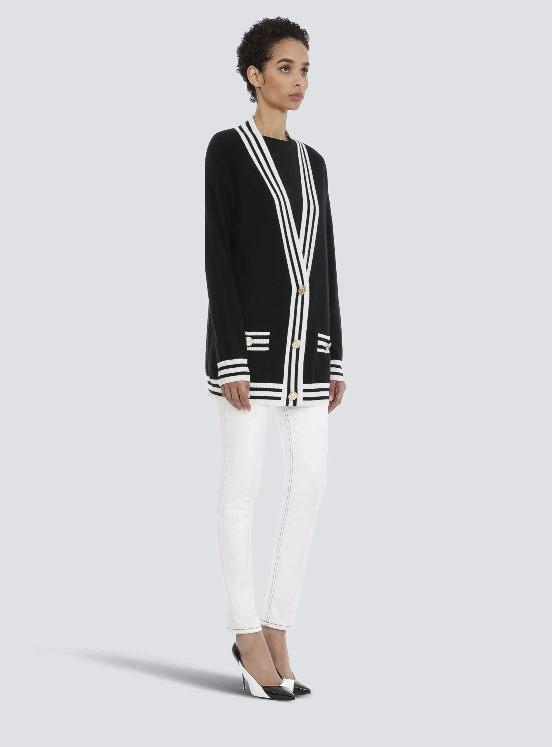 Wool And Cashmere Cardigan-Balmain Cheap