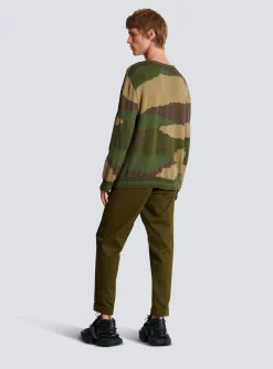 Wool Camouflage Jumper-Balmain Best