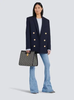 Wool Double-breasted Boyfriend Jacket-Balmain Store