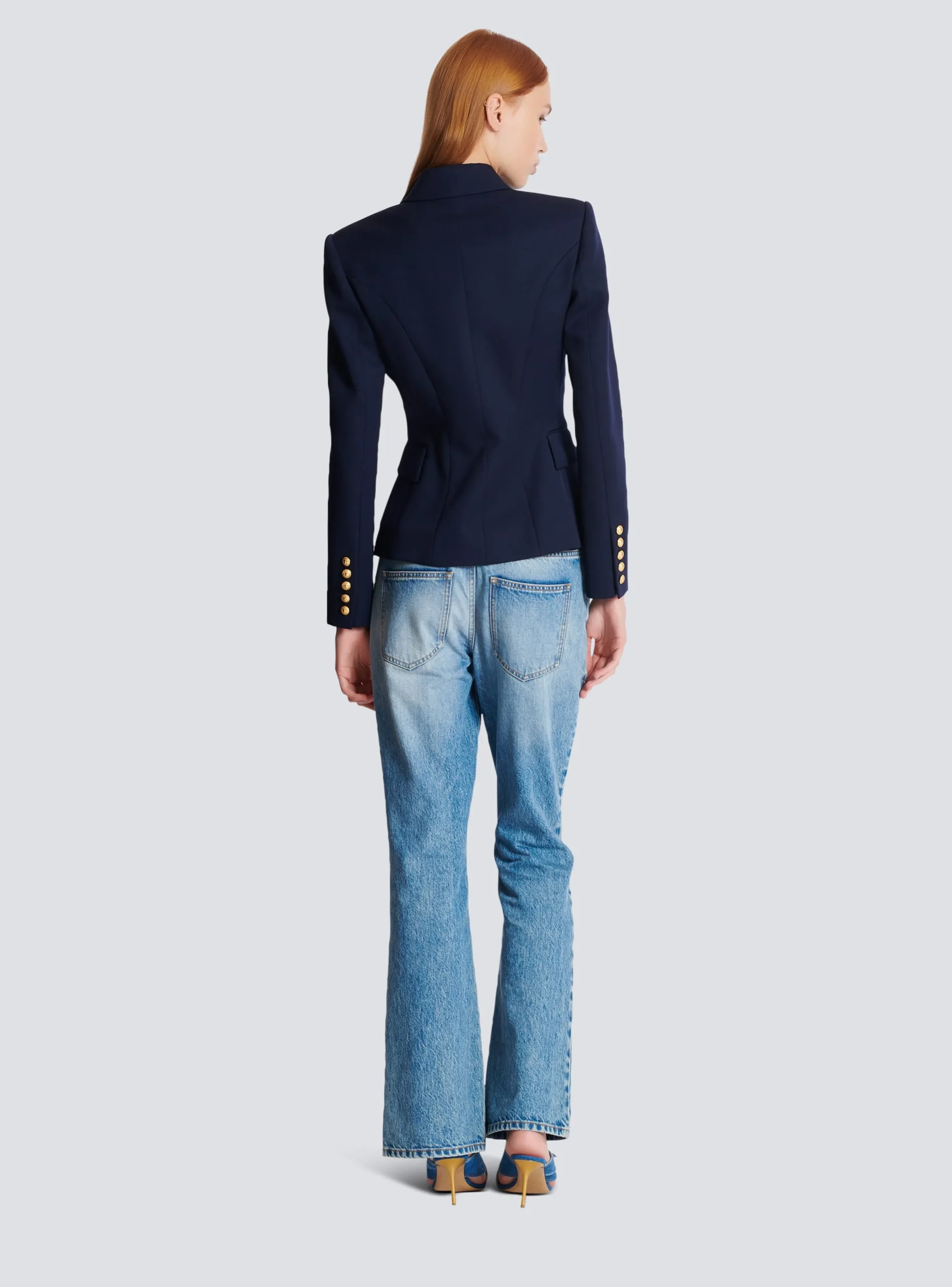 Wool Double-breasted Jacket-Balmain Store