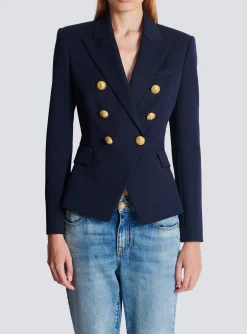 Wool Double-breasted Jacket-Balmain Store