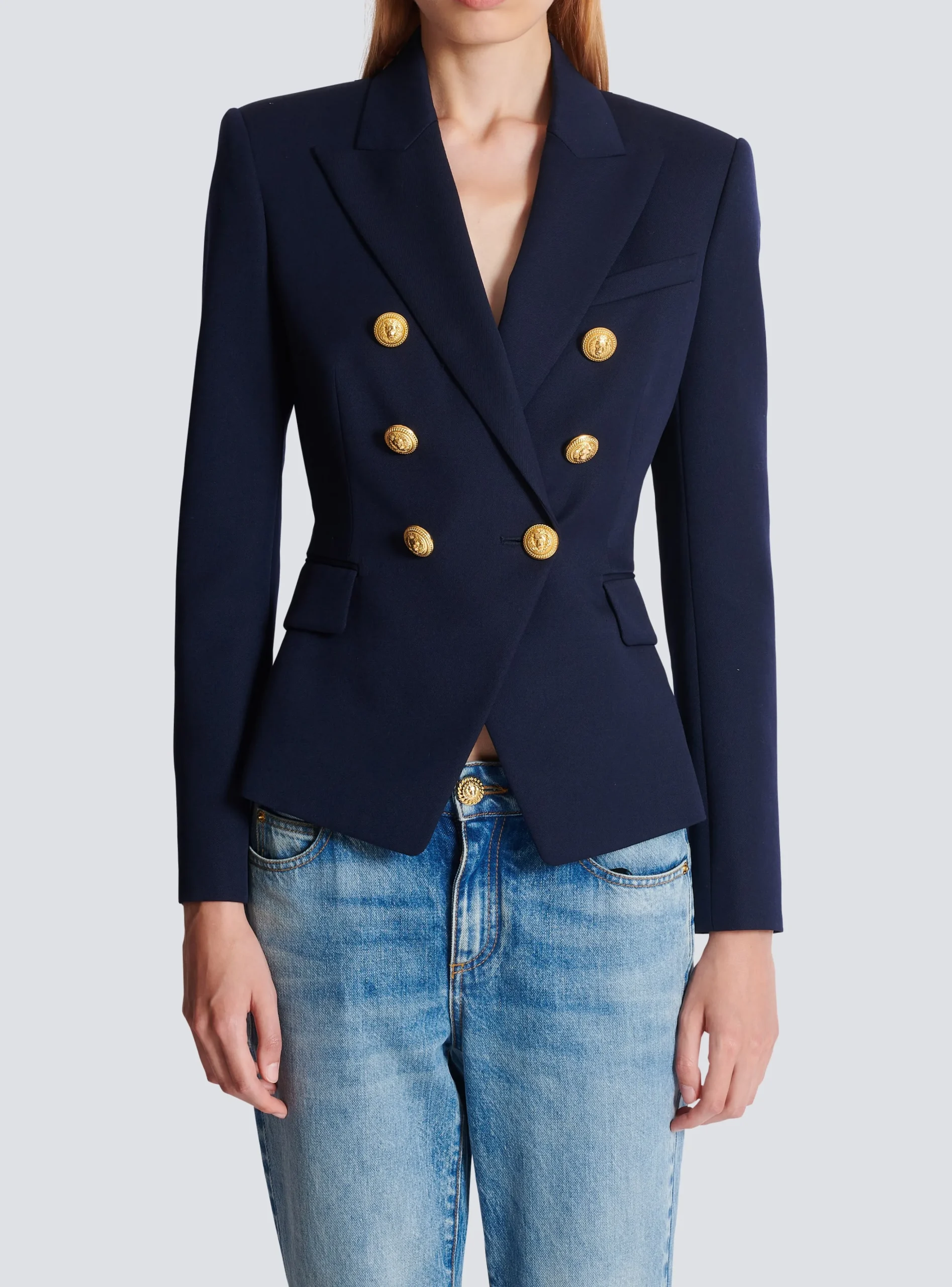Wool Double-breasted Jacket-Balmain Store