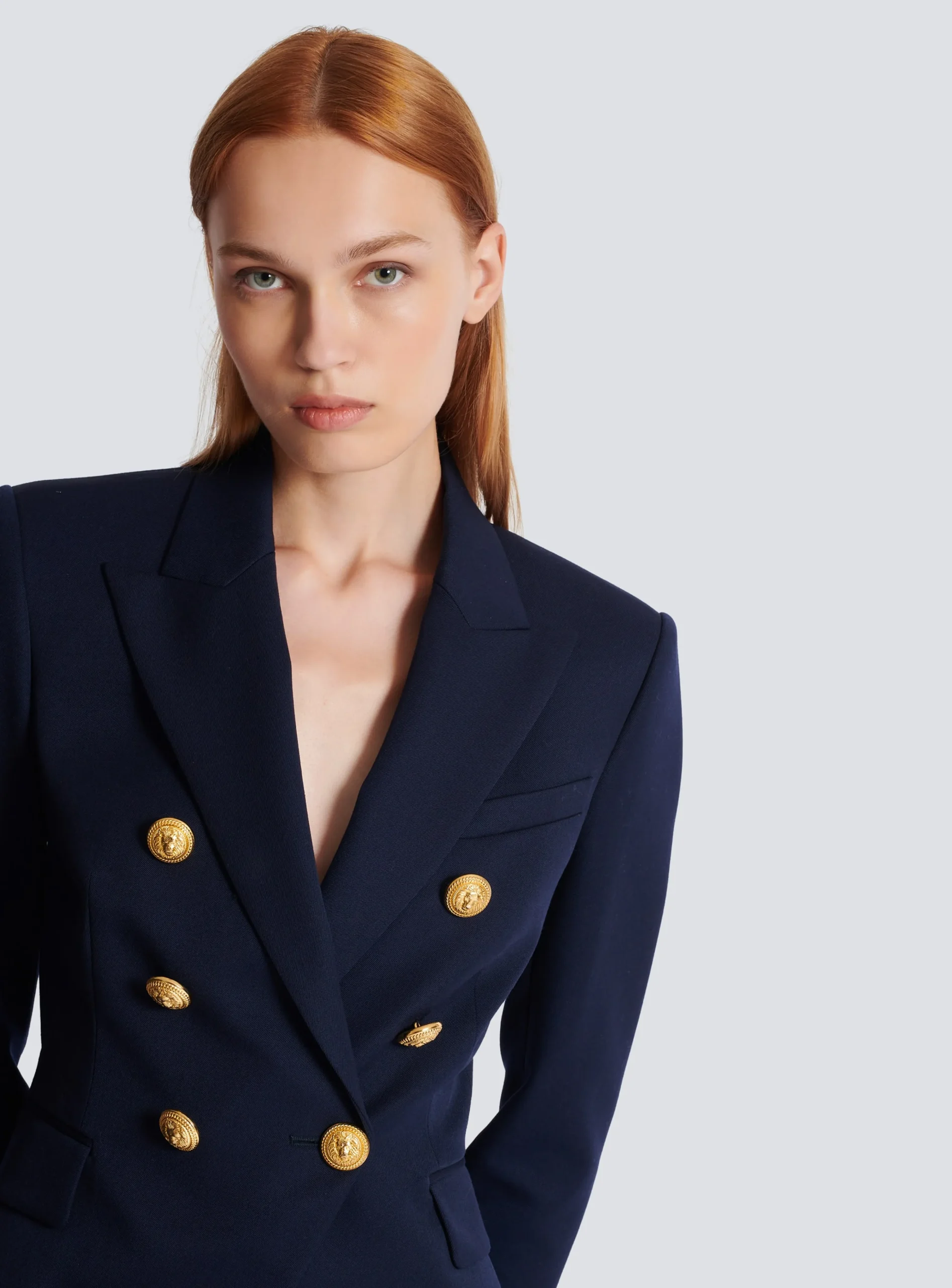 Wool Double-breasted Jacket-Balmain Store