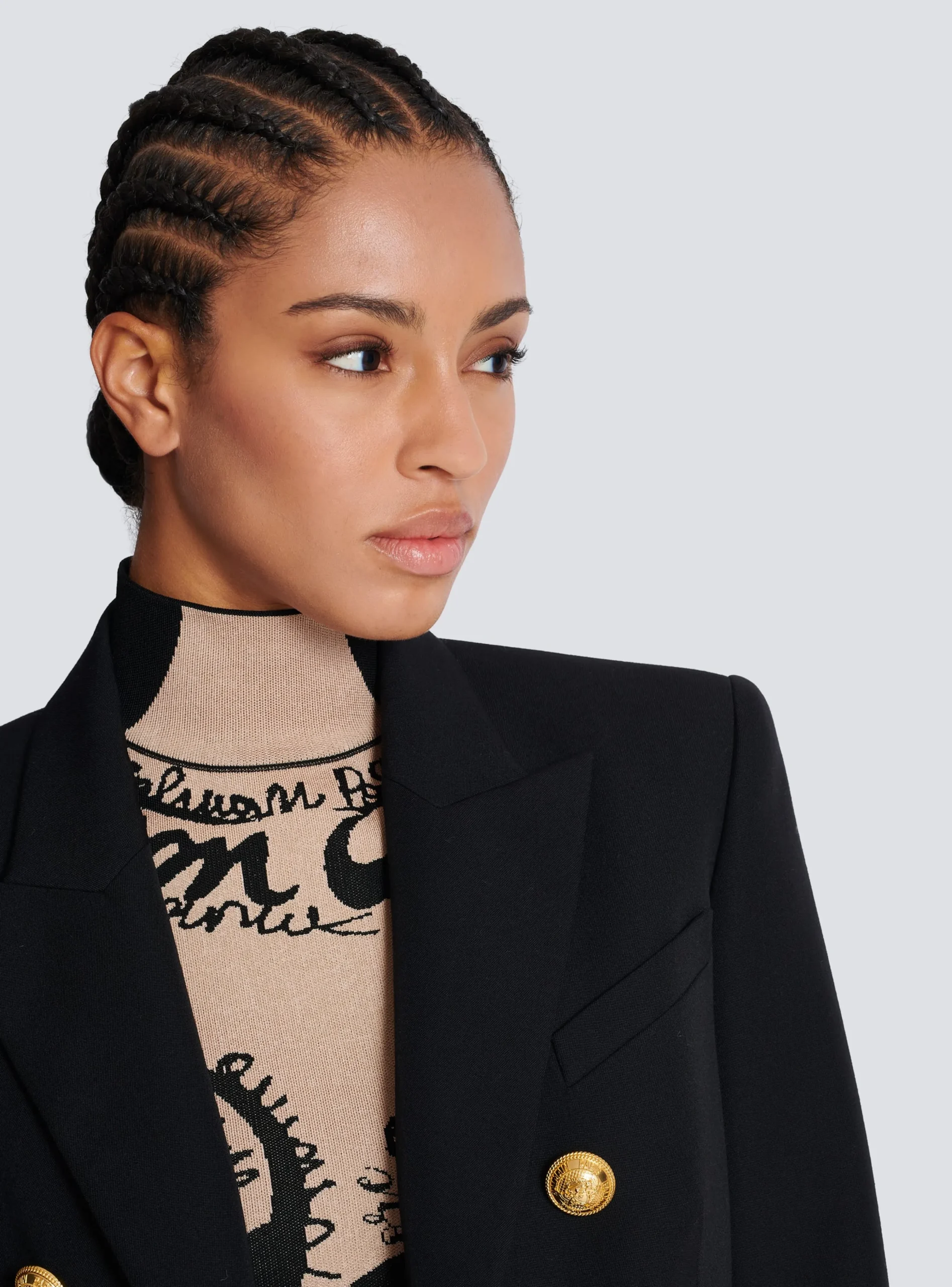 Wool Double-breasted Jacket-Balmain Discount