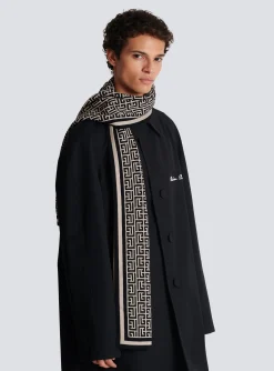 Wool Scarf With Monogram-Balmain Online