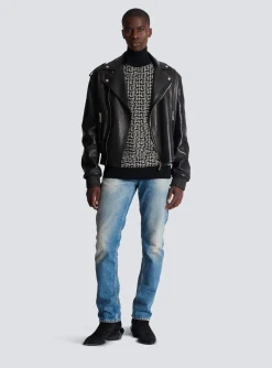 Wool Turtleneck Sweater-Balmain Discount
