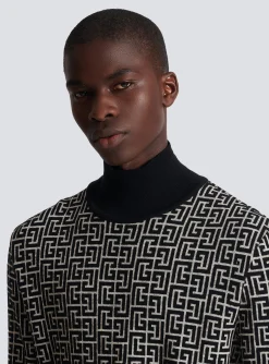 Wool Turtleneck Sweater-Balmain Discount